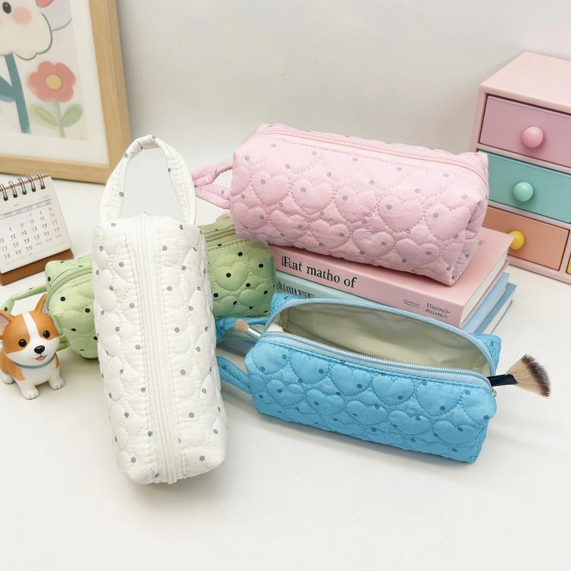 Cosmetic Bags - Przenośna kosmetyczka w kropki, minimalistyczna, o