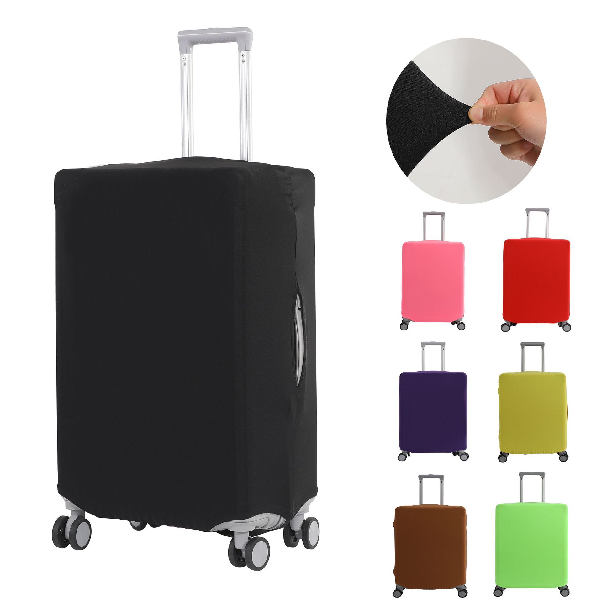 Luggage Protective Cover Transparent - Elastyczny pokrowiec ochronny na bagaż w