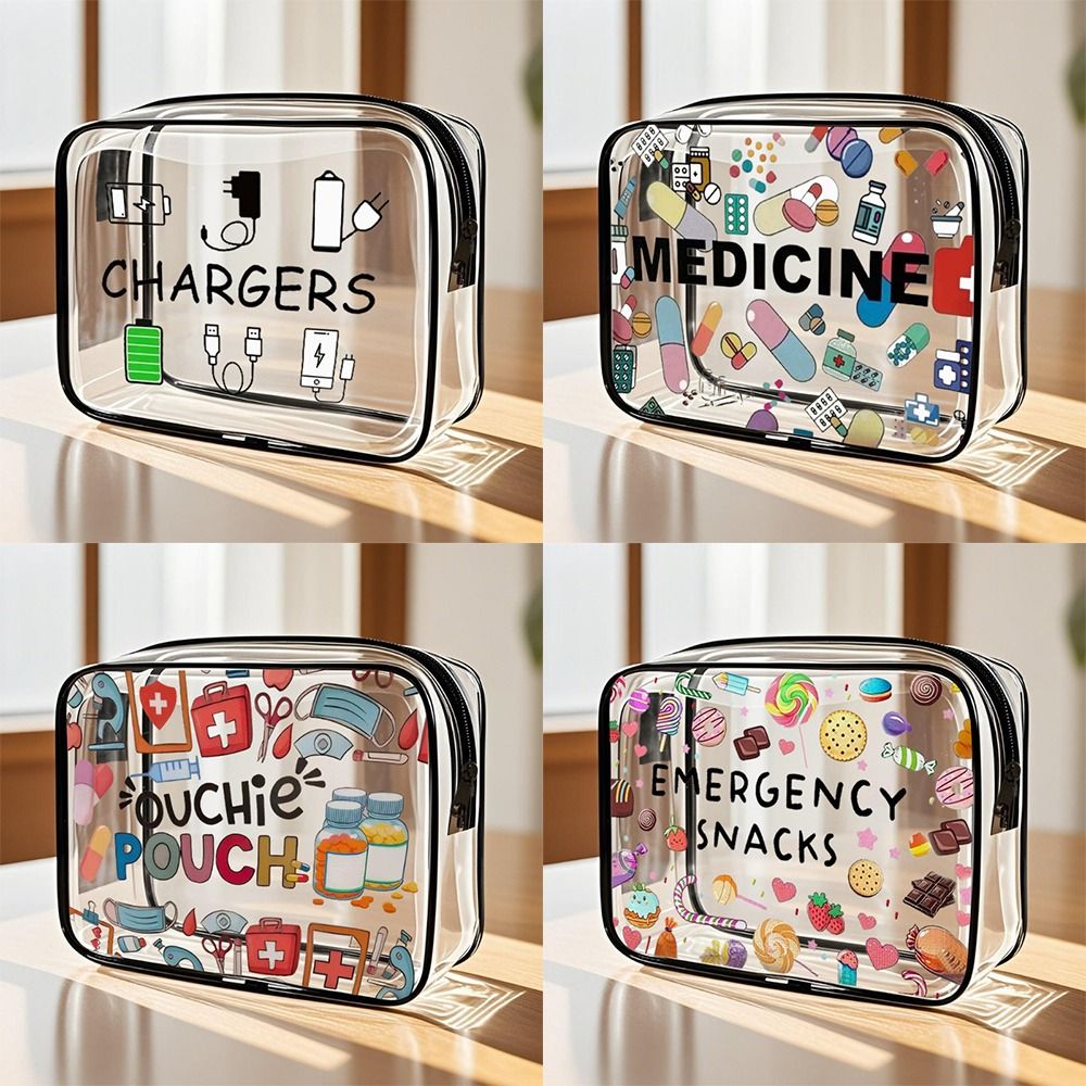 Cosmetic Bags - Modna, pojemna kosmetyczka z motywem leków,