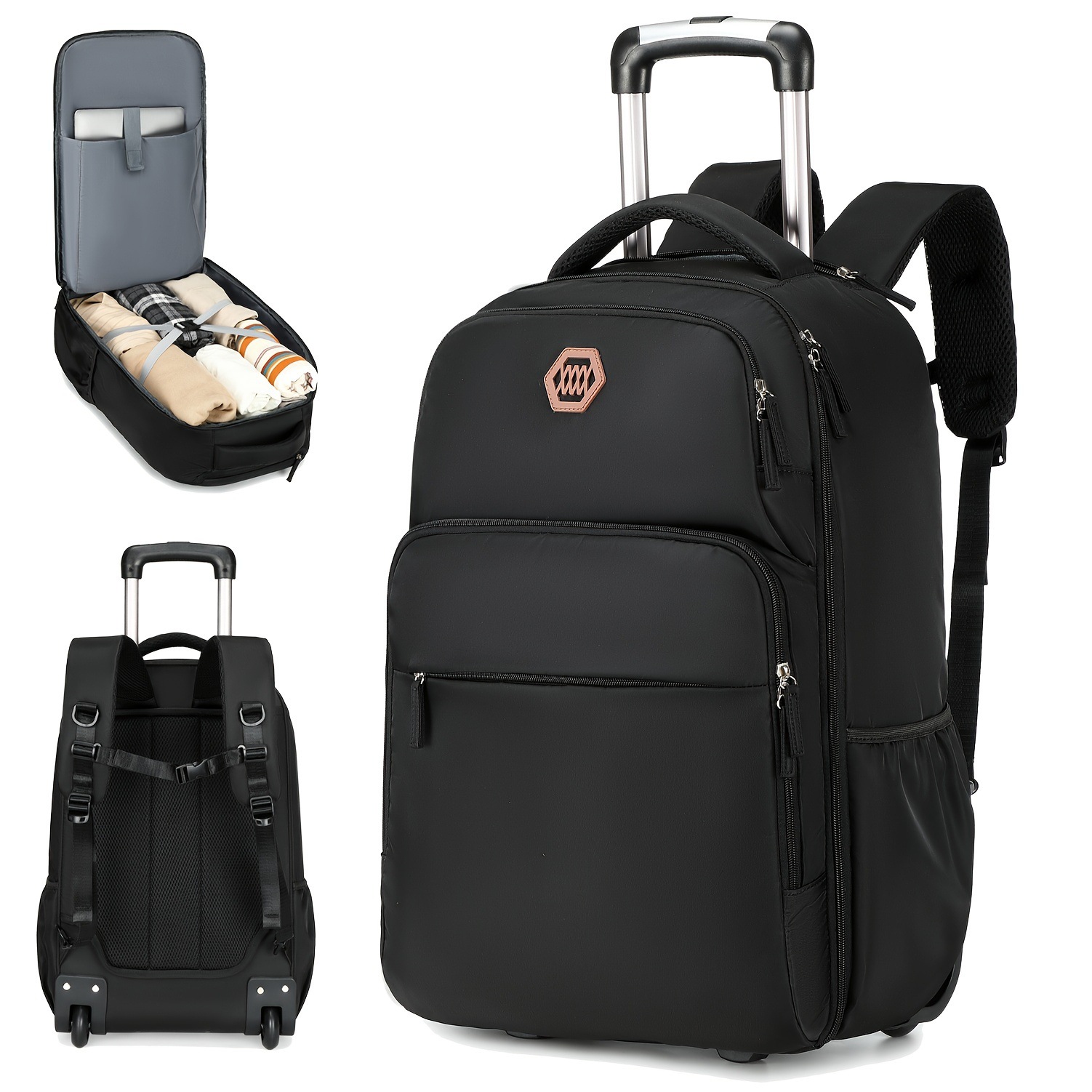 Foldable Rolling Luggage Bag - Plecak na kółkach o pojemności 40