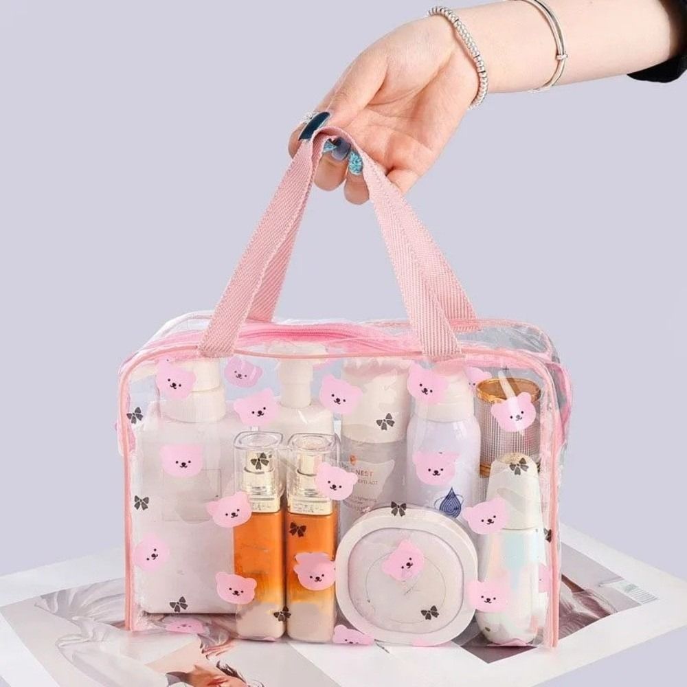 Cosmetic Bags - Przenośna, duża kosmetyczka z PVC, wodoodporna,