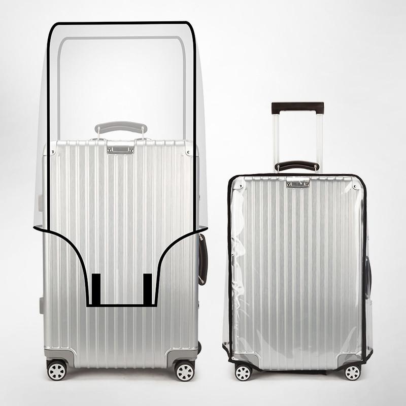 Luggage Protective Cover Transparent - Wodoodporny, przezroczysty pokrowiec na walizkę z