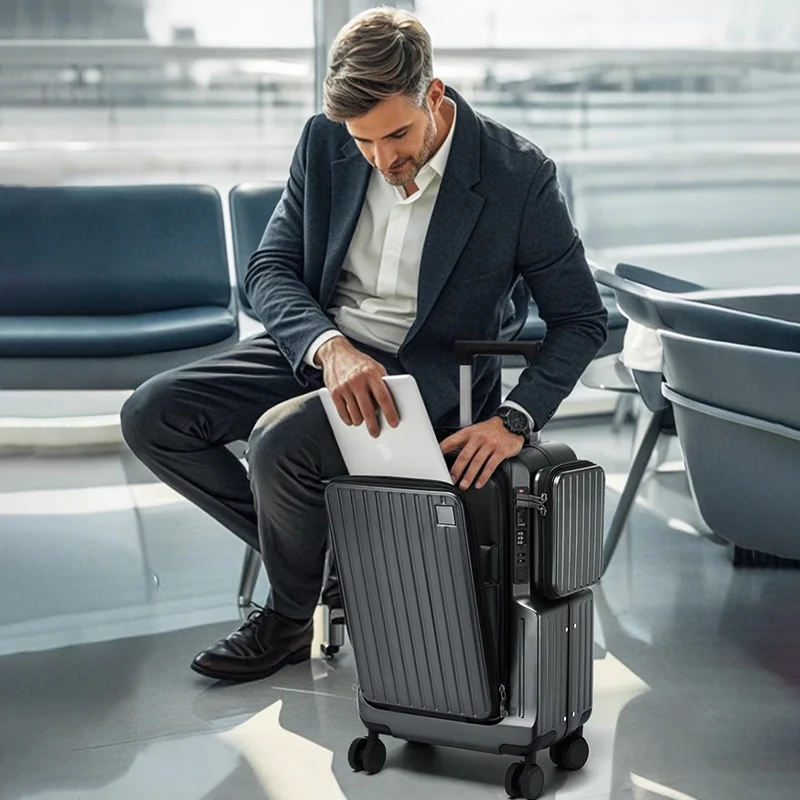 Walizka podróżna z otworem z p – Spinner Wheel Rolling Suitcase 20 Inch recenzja i cena