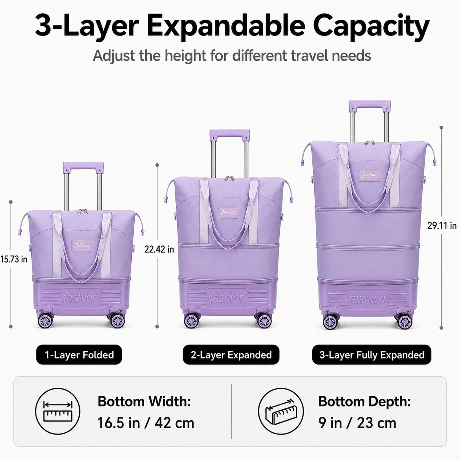 Rozszerzalna torba podróżna na – Foldable Rolling Luggage Bag recenzja i cena