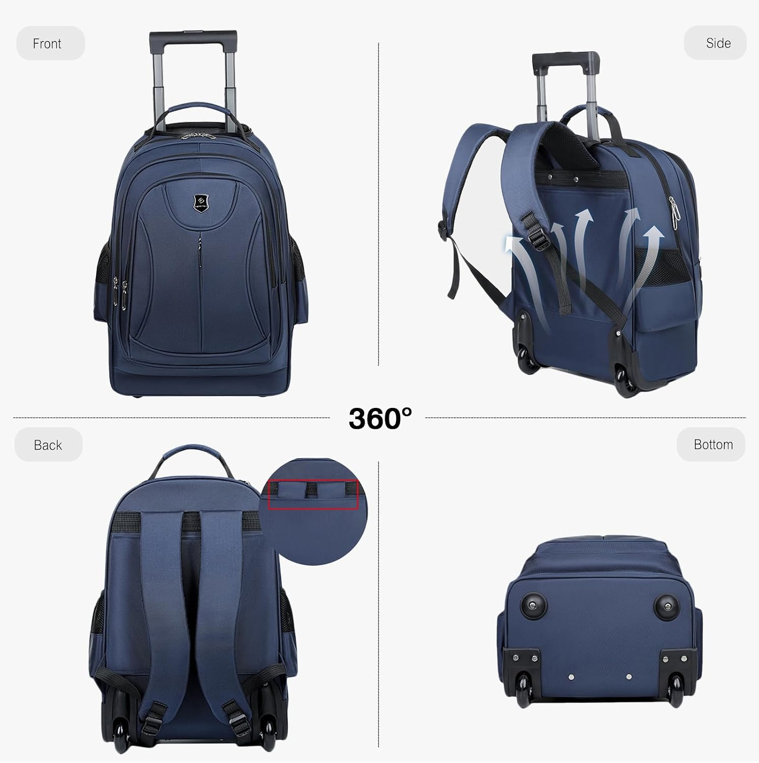 Wielofunkcyjny plecak biznesow – Foldable Rolling Luggage Bag recenzja i cena