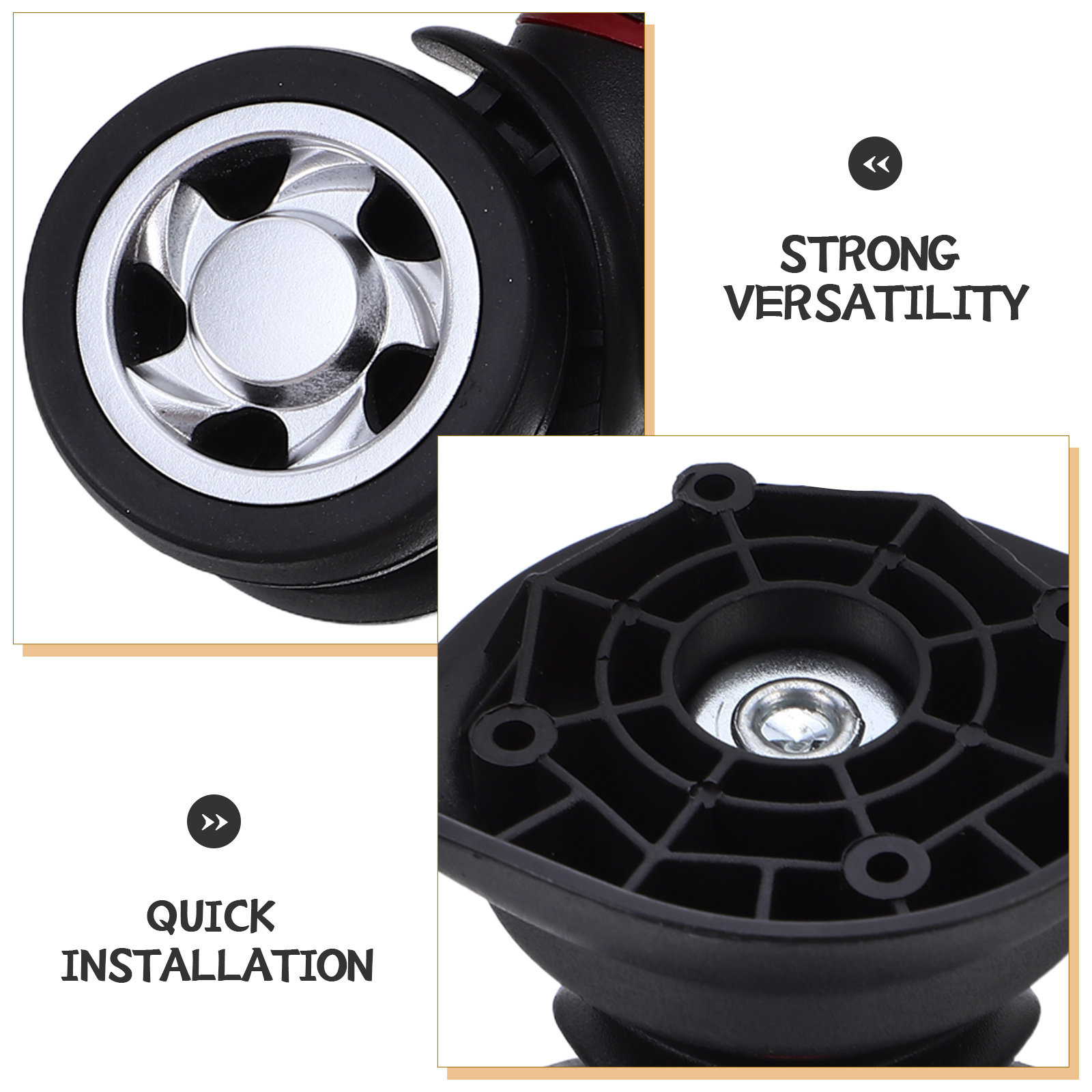 Uniwersalny zestaw kółek do ba – Silent Replacement Luggage Wheels recenzja i cena
