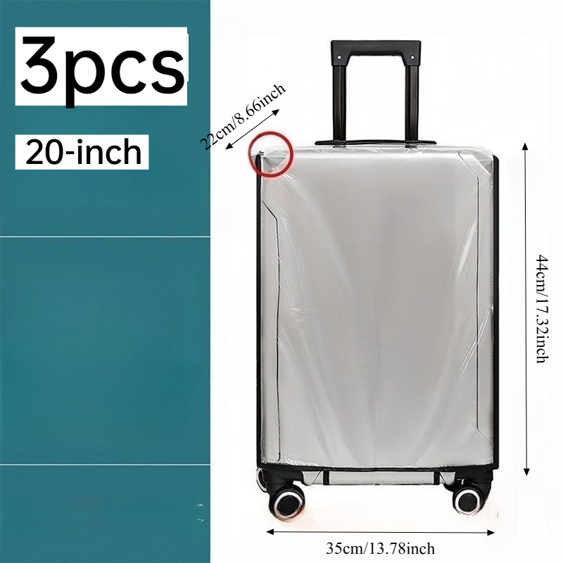 3 szt. Elastyczne, przezroczys – Luggage Protective Cover Transparent recenzja i cena