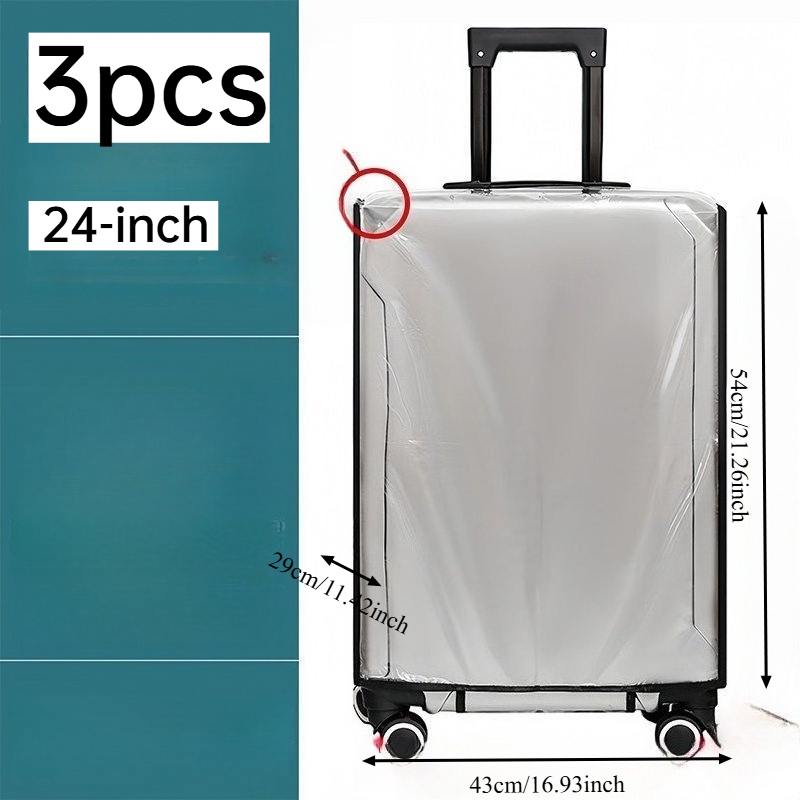 3 szt. Elastyczne, przezroczys – Luggage Protective Cover Transparent recenzja i cena