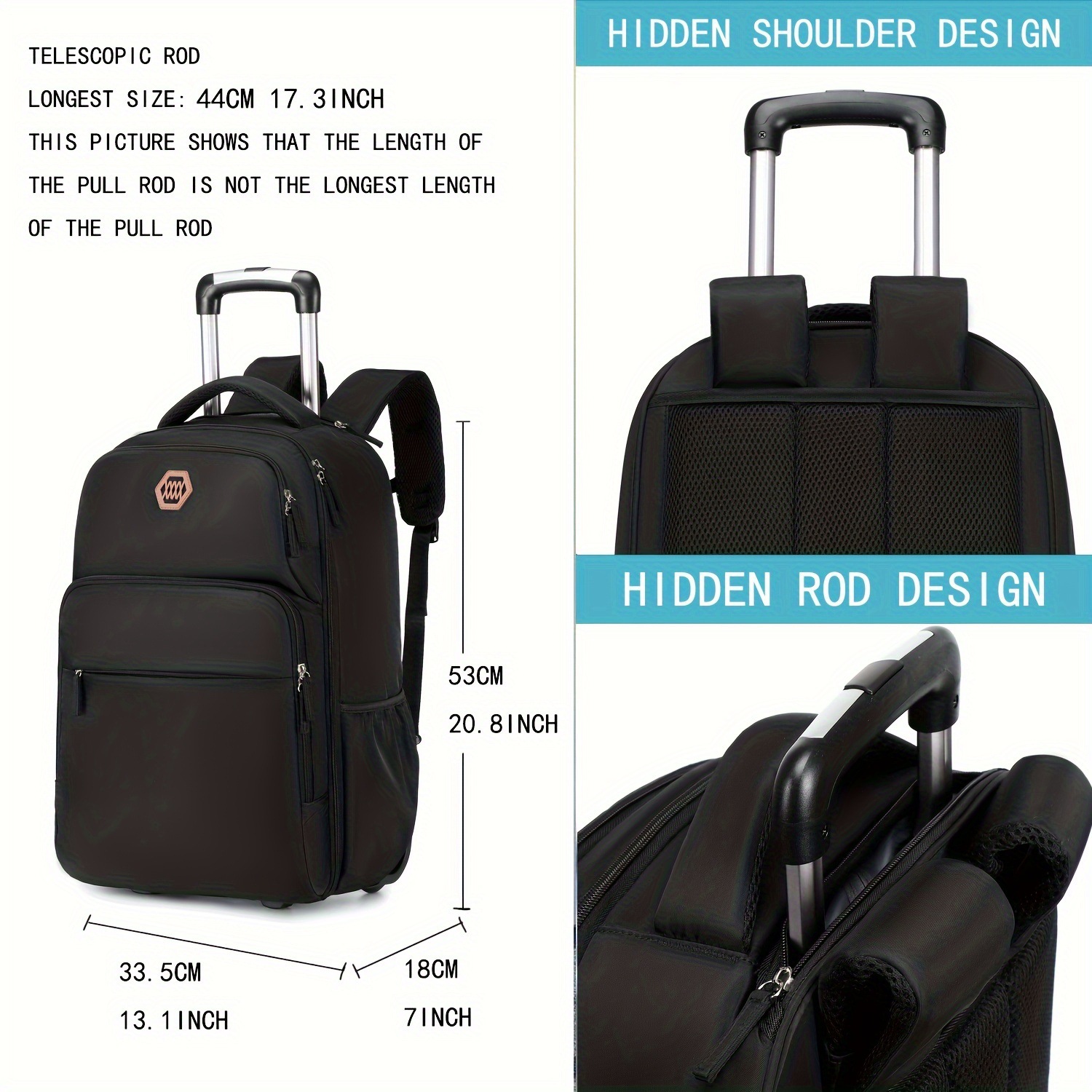 Plecak na kółkach o pojemności – Foldable Rolling Luggage Bag recenzja i cena
