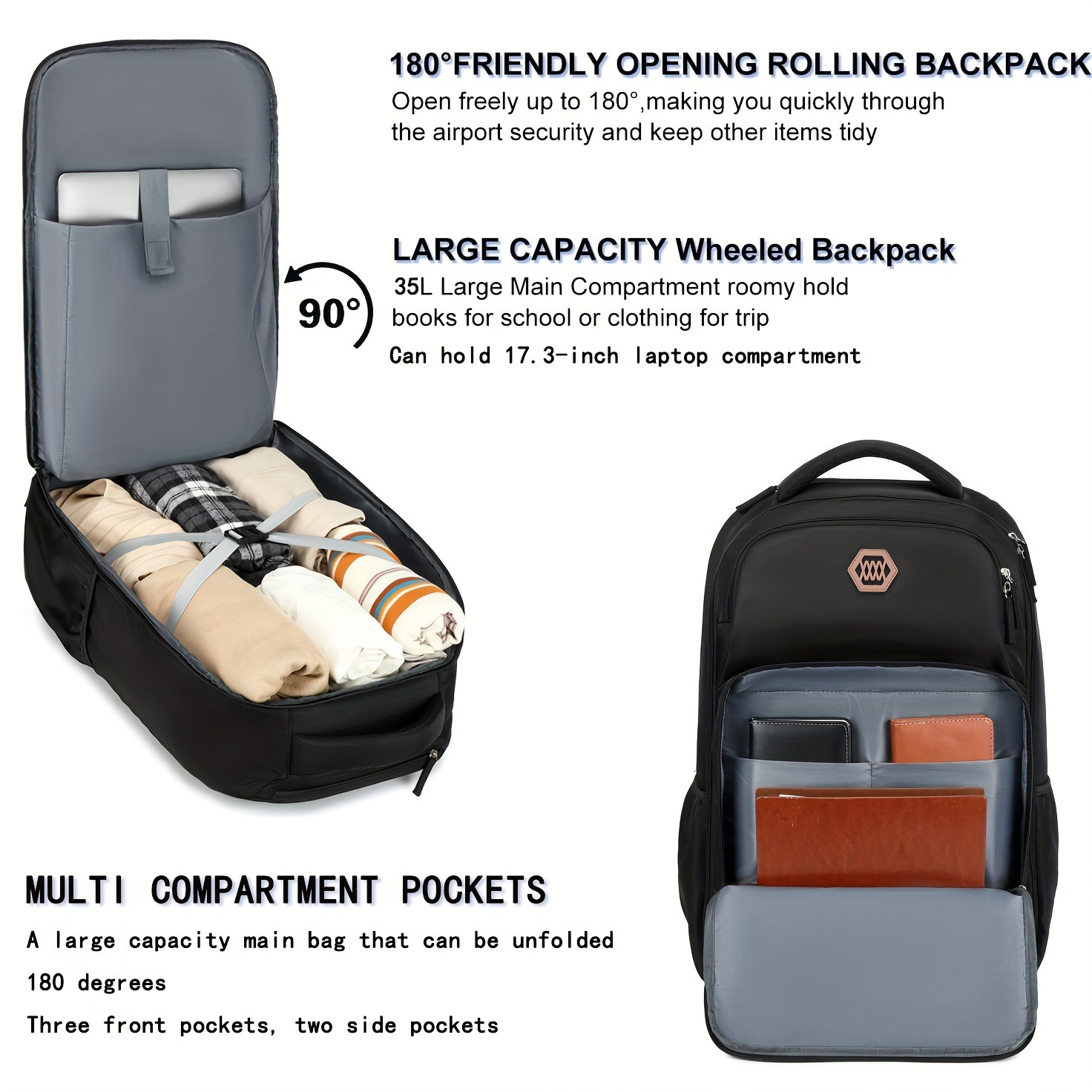 Plecak na kółkach o pojemności – Foldable Rolling Luggage Bag recenzja i cena