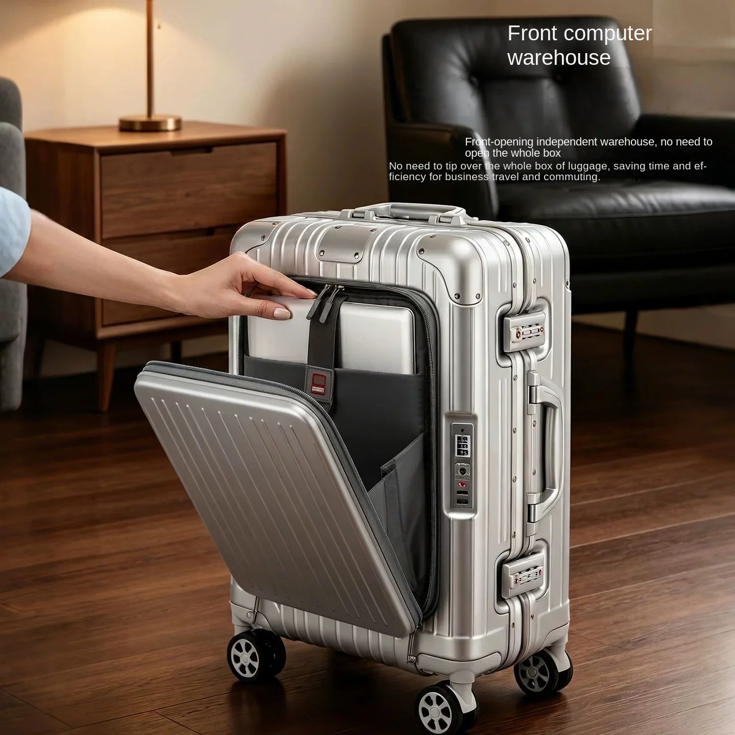 Walizka podróżna z przednim ot – Spinner Wheel Rolling Suitcase 20 Inch recenzja i cena