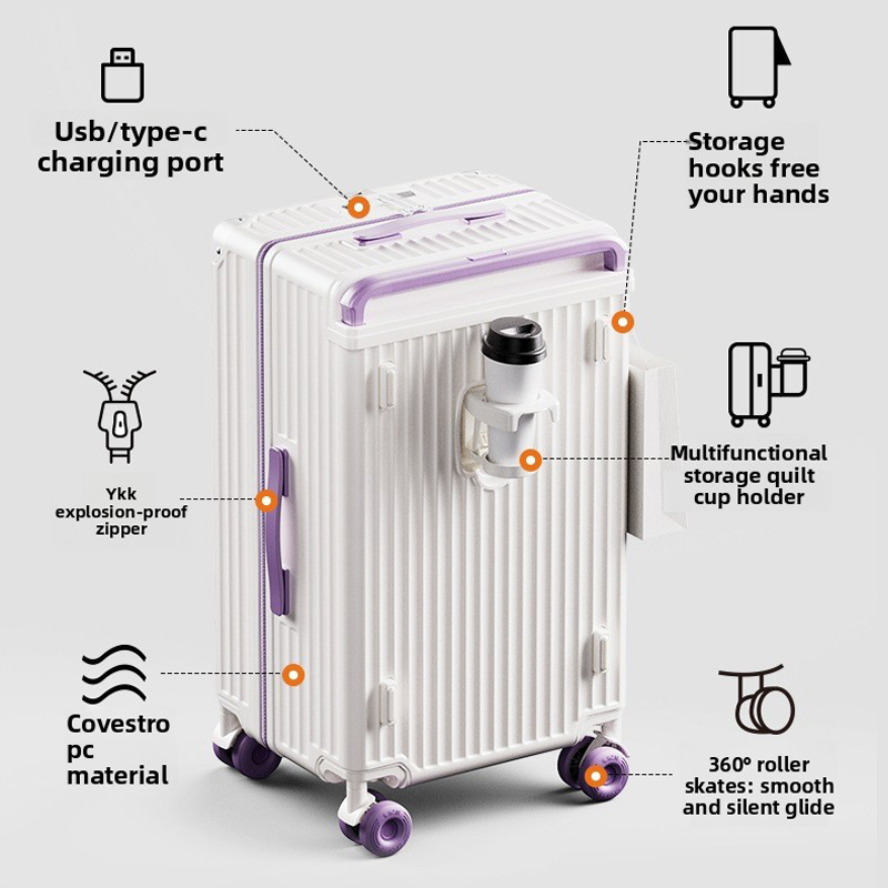 Duża walizka podróżna z szerok – Spinner Wheel Rolling Suitcase 20 Inch recenzja i cena